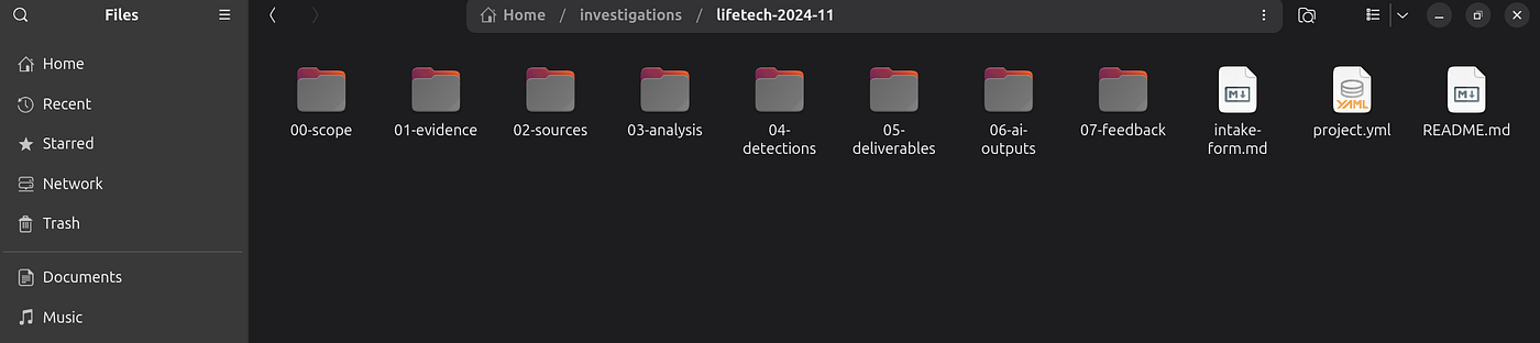 Folder tree output
