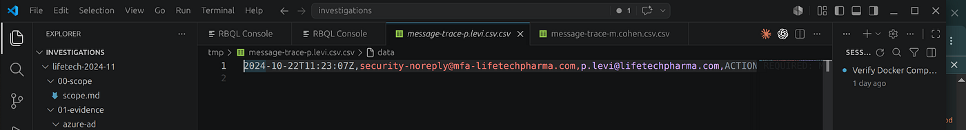 CFO phishing email discovery