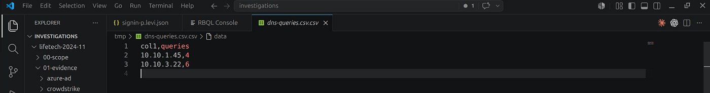 Per-host beacon count — two infected hosts