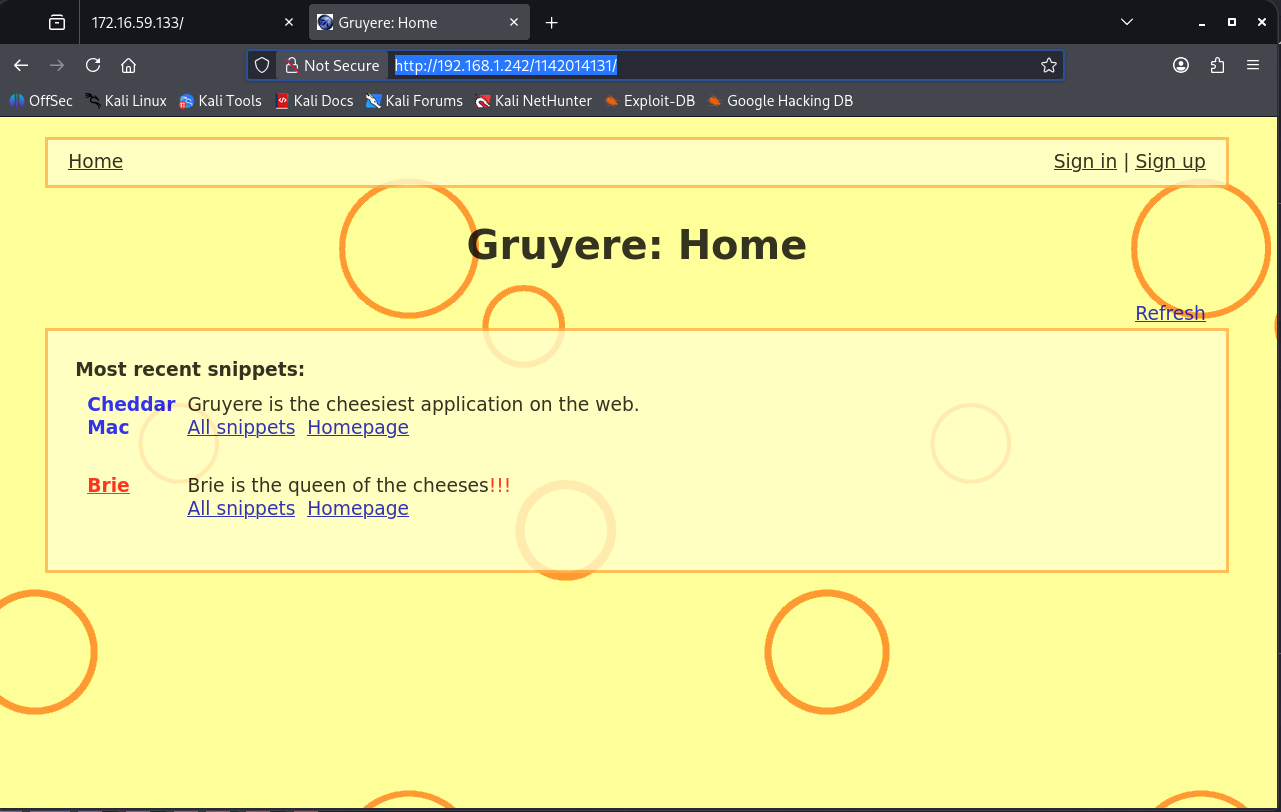 AI driven web application pentesting with HexStrike AI — Target (view 2)