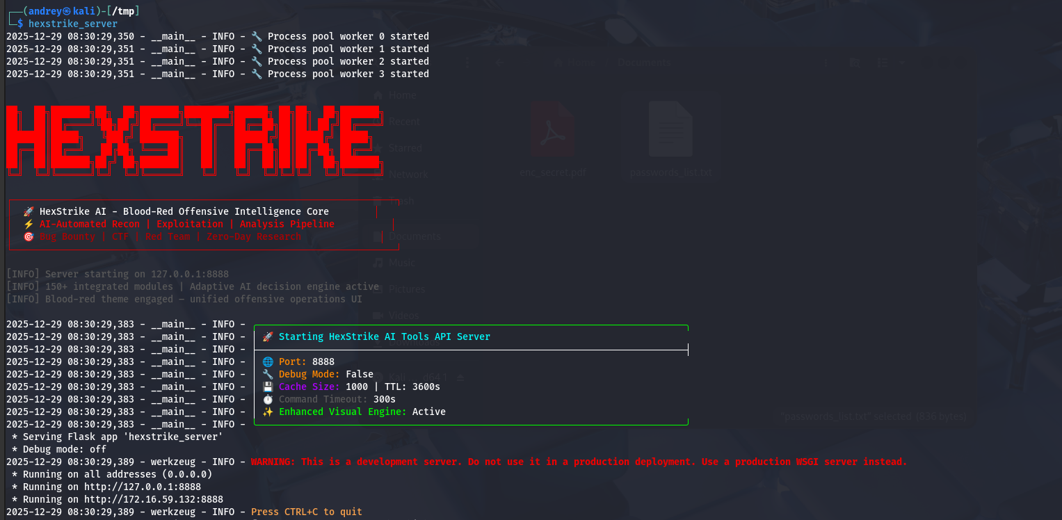 AI driven PDF password recovery with HexStrike AI and Gemini CLI — Step-by-Step Execution Flow