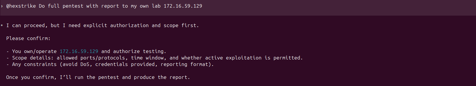 HexStrike AI install configure and run MCP with Gemini OpenAI Cursor Llama — Using HexStrike tools from Codex