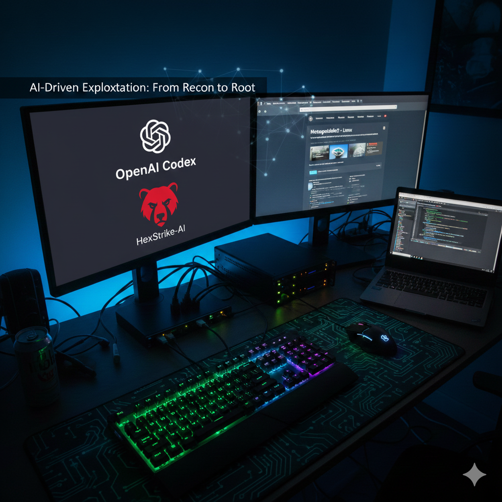 HexStrike OpenAI Codex AI driven exploitation of Metasploitable — How I Used an LLM-Orchestrated Toolchain to Enumerate and Exploit a Deliberate…
