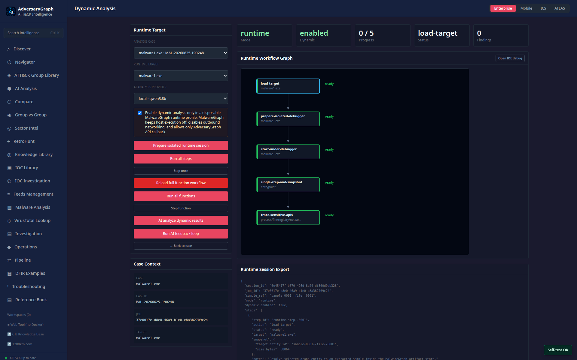 Dynamic function workflow