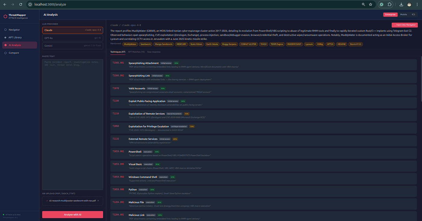 LLM streaming response — tokens appearing in real time