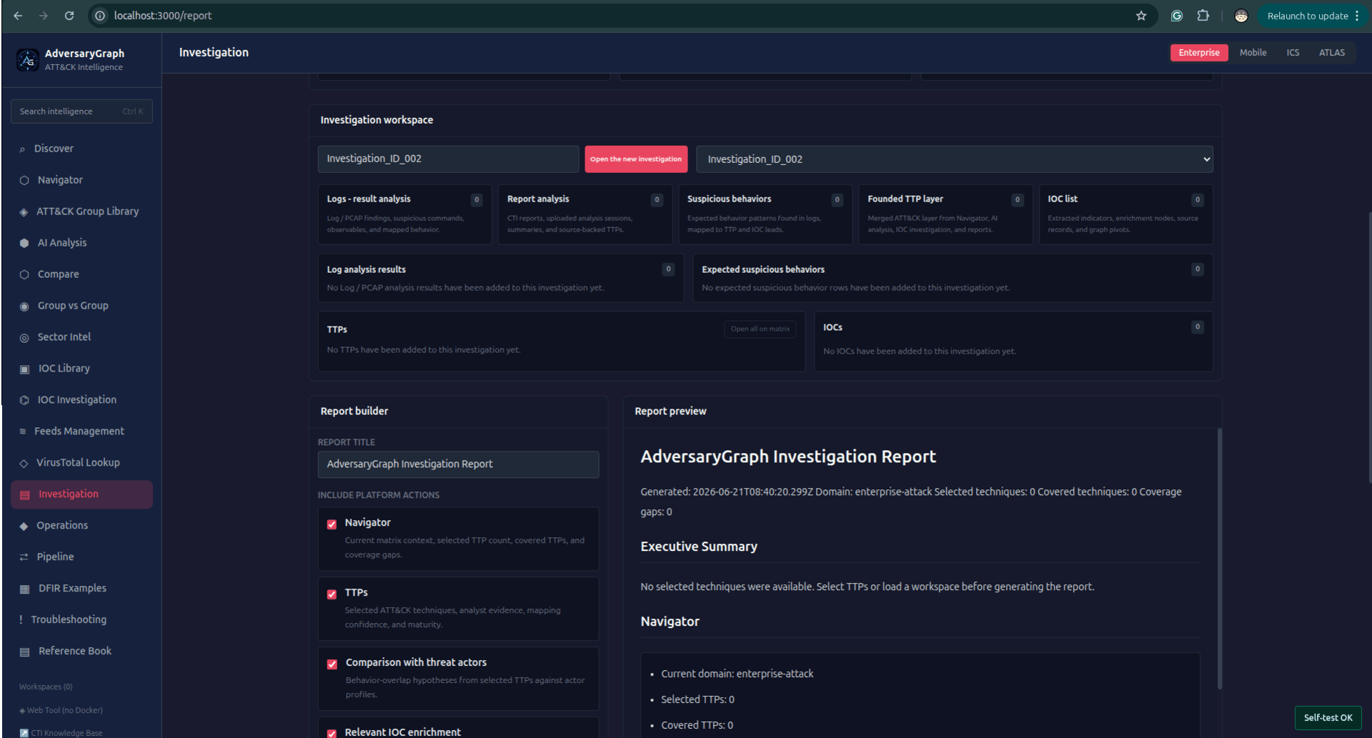 Animated report generation workflow
