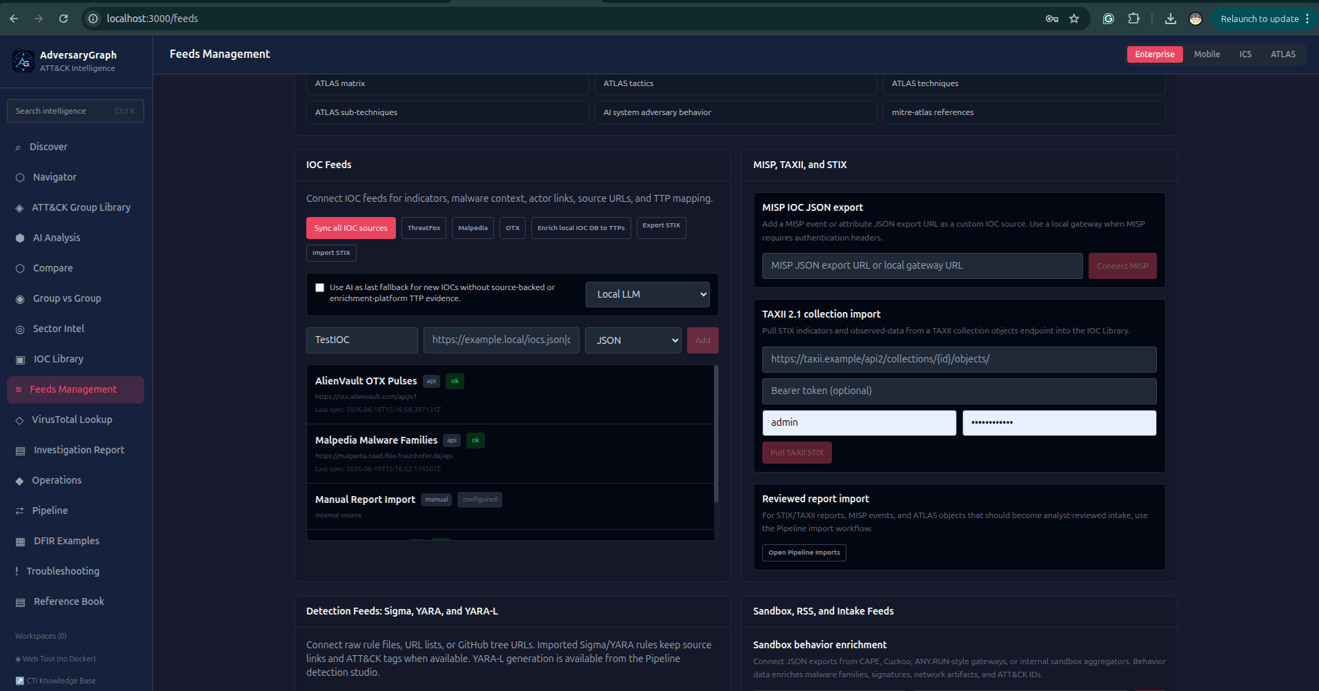 Add Custom IOC Feed workflow