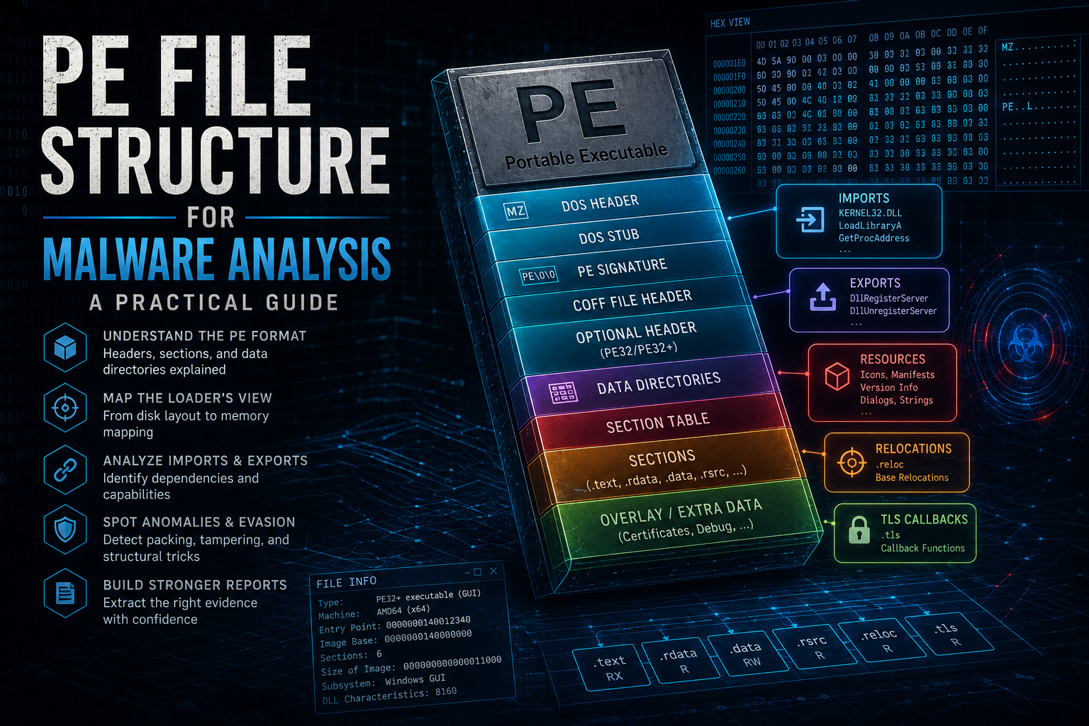 PE File Structure for Malware Analysis practical guide cover