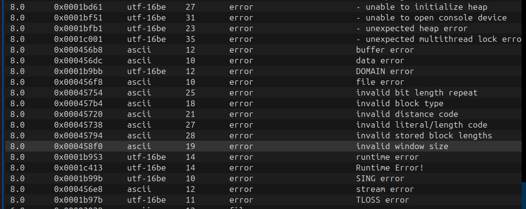 AIDebug debug-path and build-artifact strings used as navigation aids for reverse engineering