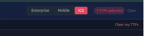 Domain and selected TTP controls