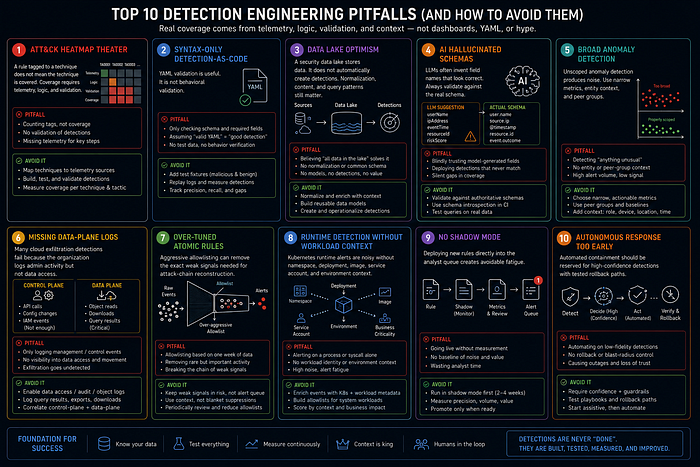 Common detection engineering failure modes