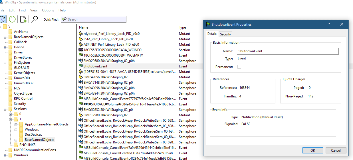 Cover image for Sharing Kernel Objects by Name - Perks and Perils