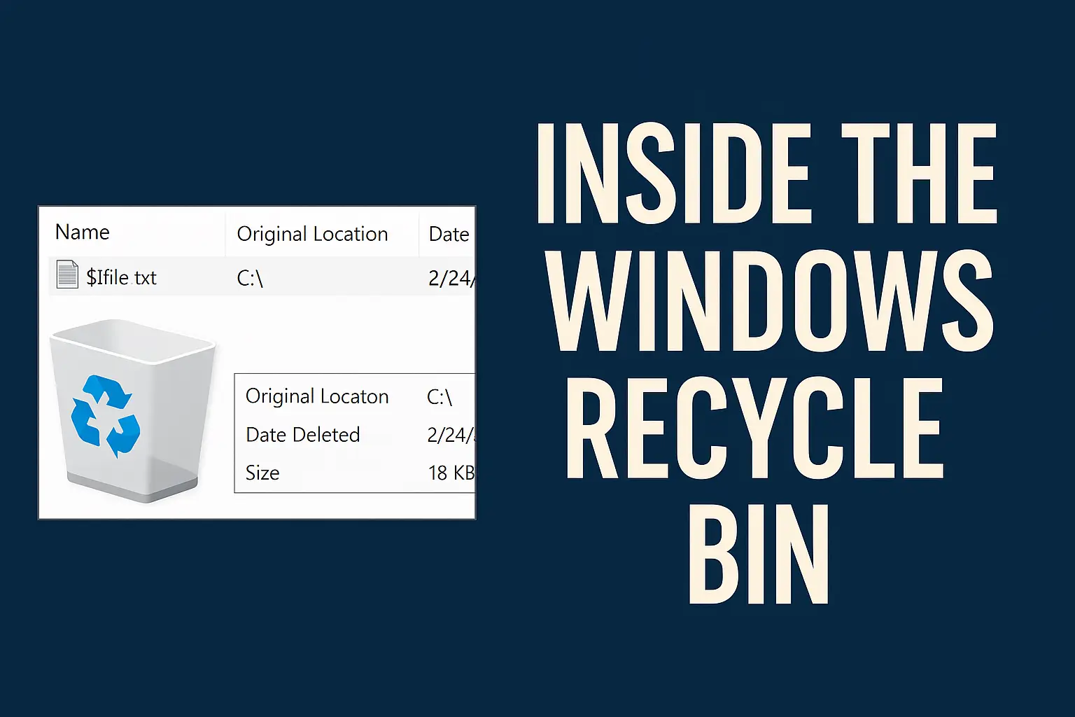 Cover image for Inside the Windows Recycle Bin - What Really Happens When You Delete a File?