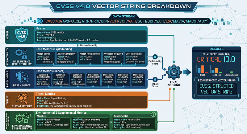 CVSS v4.0 — Anatomy of a CVSS v4.0 Vector String