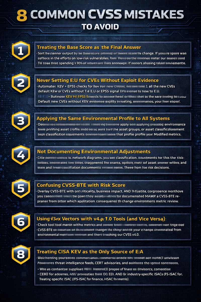 CVSS v4.0 — The 8 Most Common CVSS Mistakes